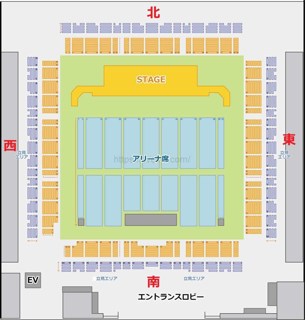 Red Velvet 座席表 Arena Tour In Japan