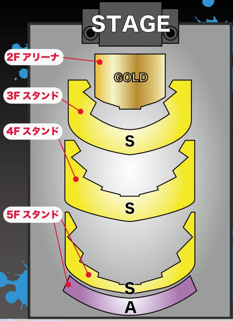 アヴリルラヴィーン 座席表 World Tour Wanima座席表 Biz